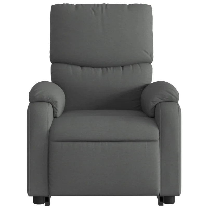 Fauteuil de relaxation TV fonction massage inclinable massage par vibrations par 6 points en tissu gris foncé tissu DEC026952