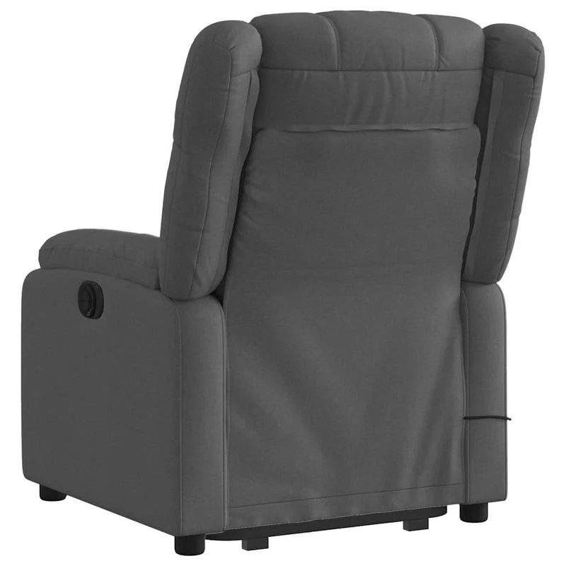 Fauteuil de relaxation TV fonction massage inclinable massage par vibrations par 6 points en tissu gris foncé DEC026937