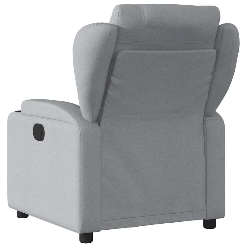 Fauteuil de relaxation TV fonction massage inclinable électrique en tissu gris clair DEC027163
