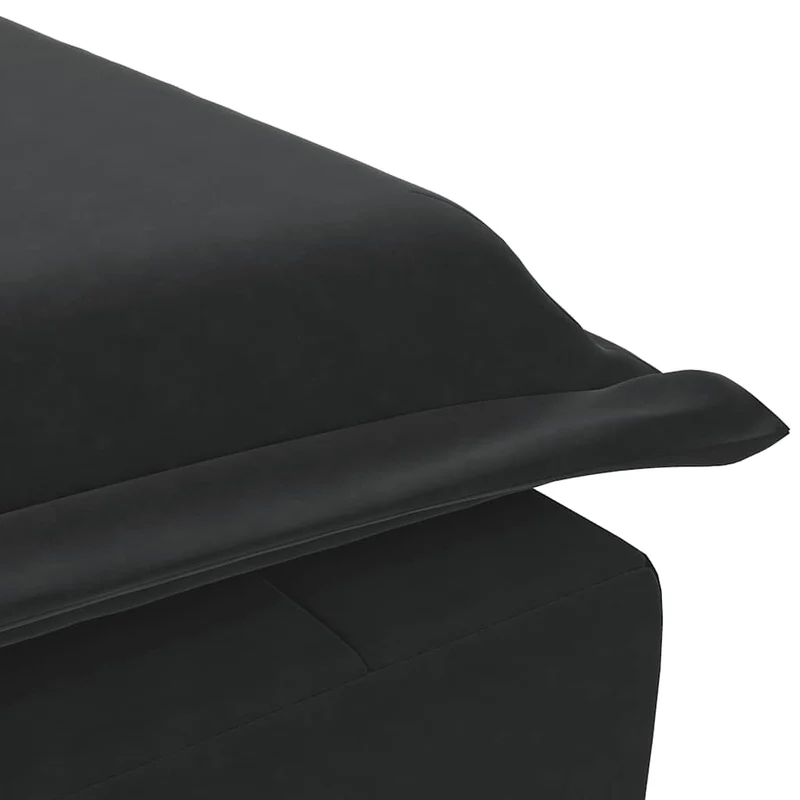 Méridienne chaise longue pour intérieur fonction de vibration avec traversin en velours noir DEC026157