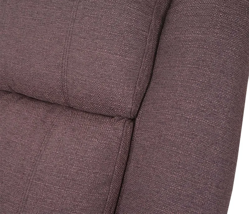 Fauteuil TV relaxation fauteuil lounger repose-pieds réglable en tissu/textile couleur acajou 04_0002011
