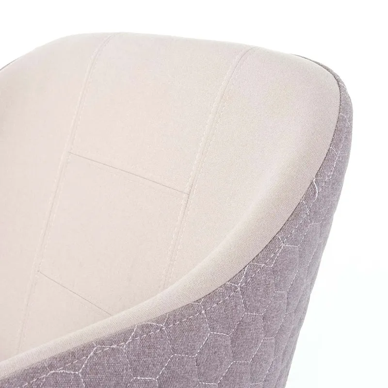 Lot de 2 chaises de salle à manger design rétro accoudoirs tissu/textile crème-beige 04_0000363