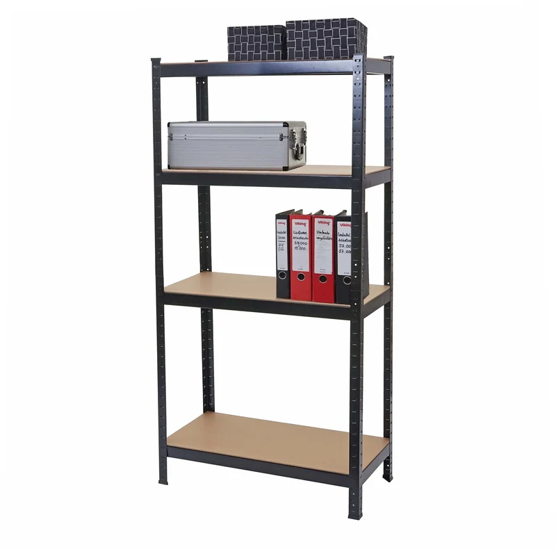Étagère pour charges lourdes étagère d'atelier 160x80x40cm capacité de charge jusqu'à 320kg métal noir 04_0003396