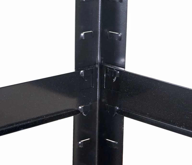 Étagère pour charges lourdes étagère d'atelier 160x80x40cm capacité de charge jusqu'à 320kg métal noir 04_0003396
