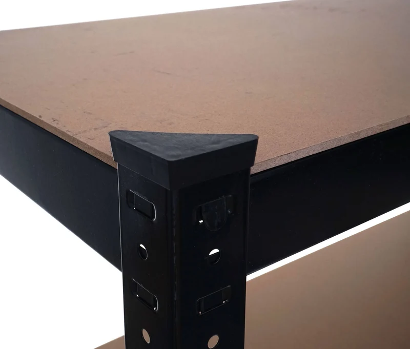 Étagère pour charges lourdes étagère d'atelier 160x80x40cm capacité de charge jusqu'à 320kg métal noir 04_0003396