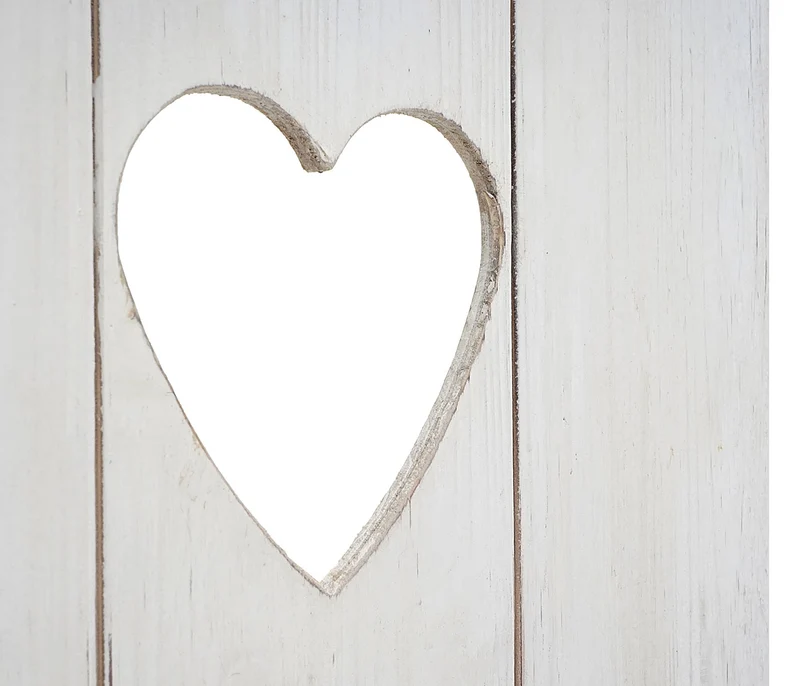 Étagère murale avec paniers de rangement en bois blanc vieilli 70x40x10cm 04_0005179