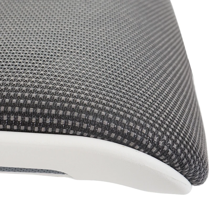 Fauteuil de bureau ergonomique pivotante avec accoudoirs et dossier rembourrage/maille noir-gris 04_0001894