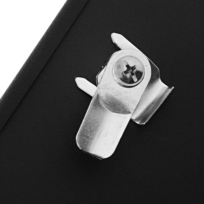 Boîte aux lettres murale compartiment à journaux en acier inoxydable noir revêtu de poudre 04_0001333