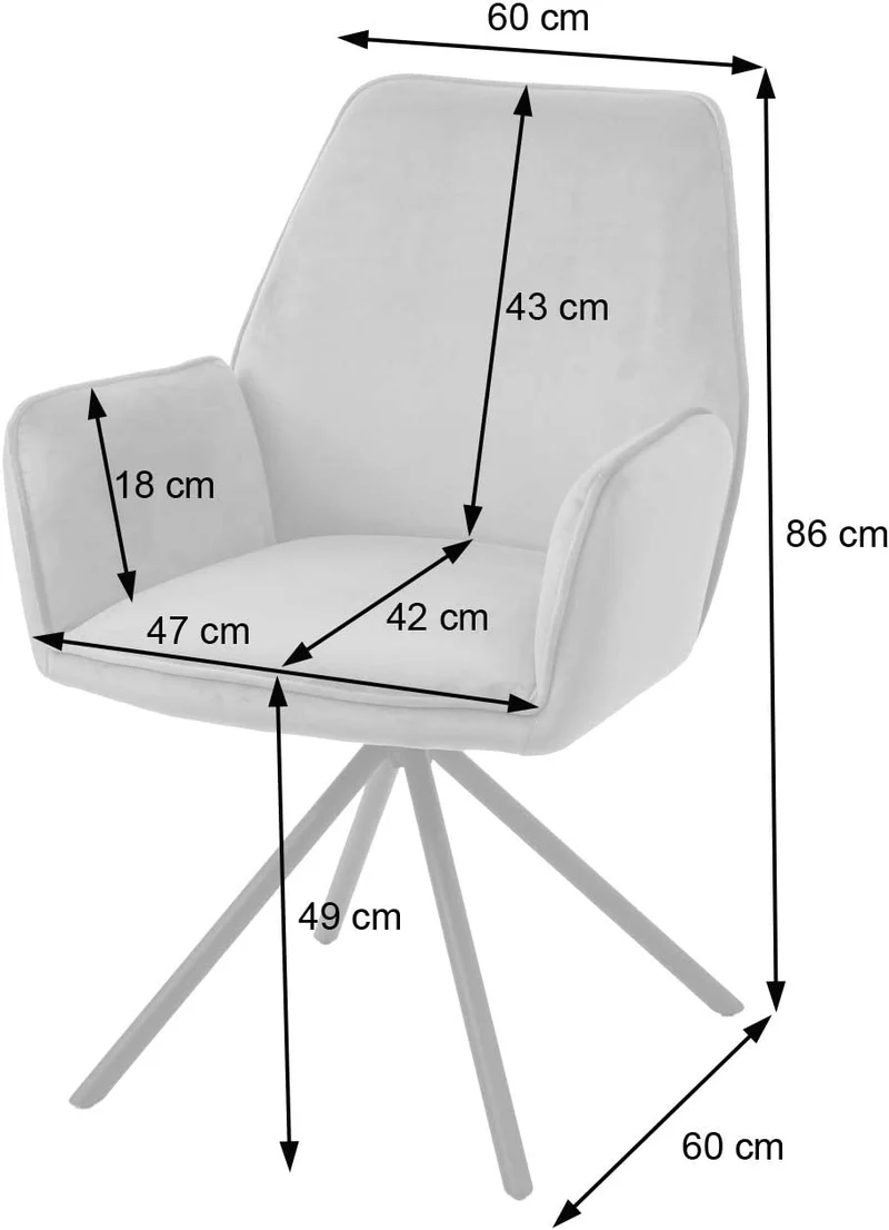 Chaise fauteuil rembourré salon bureau avec accoudoirs rotation 90° en velours vert pieds acier FAL04037