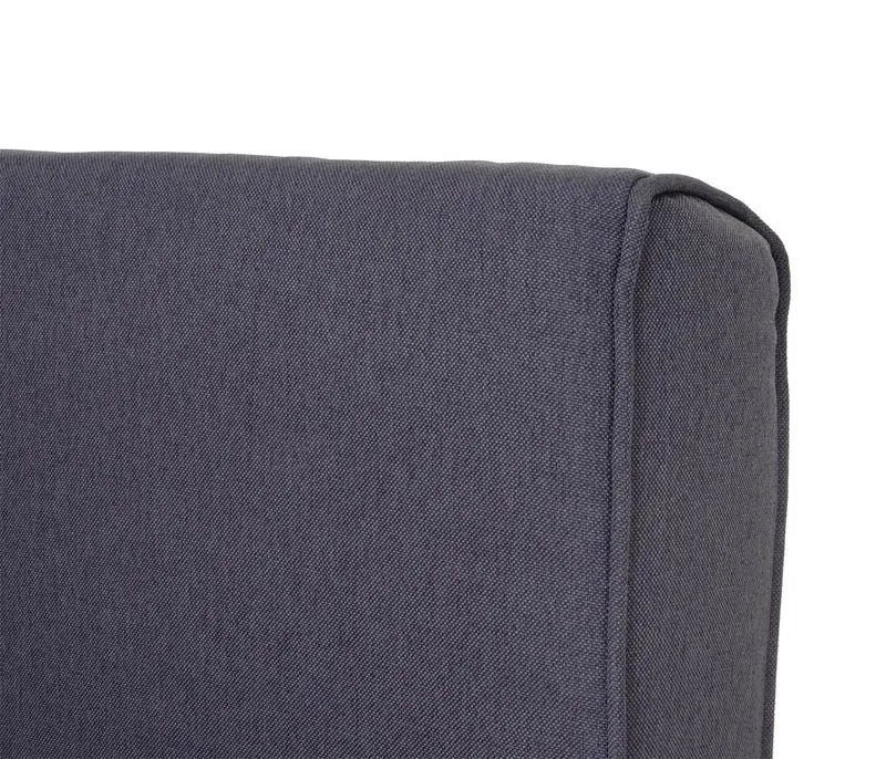 Canapé-lit fauteuil de couchage une personne fonctionnel relaxation pliant en tissu gris foncé 04_0003094