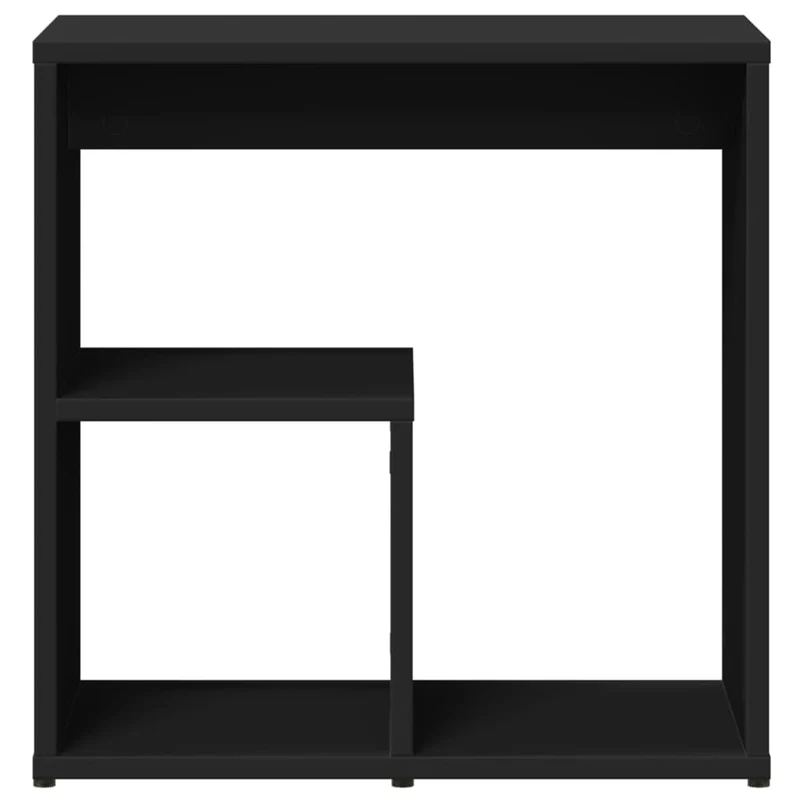 Lot de 2 tables d'appoint table de chevet support plante 50 x 30 x 50 cm bois d’ingénierie noir DEC032642