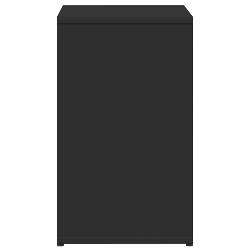 Lot de 2 tables d'appoint table de chevet support plante 50 x 30 x 50 cm bois d’ingénierie noir DEC032642