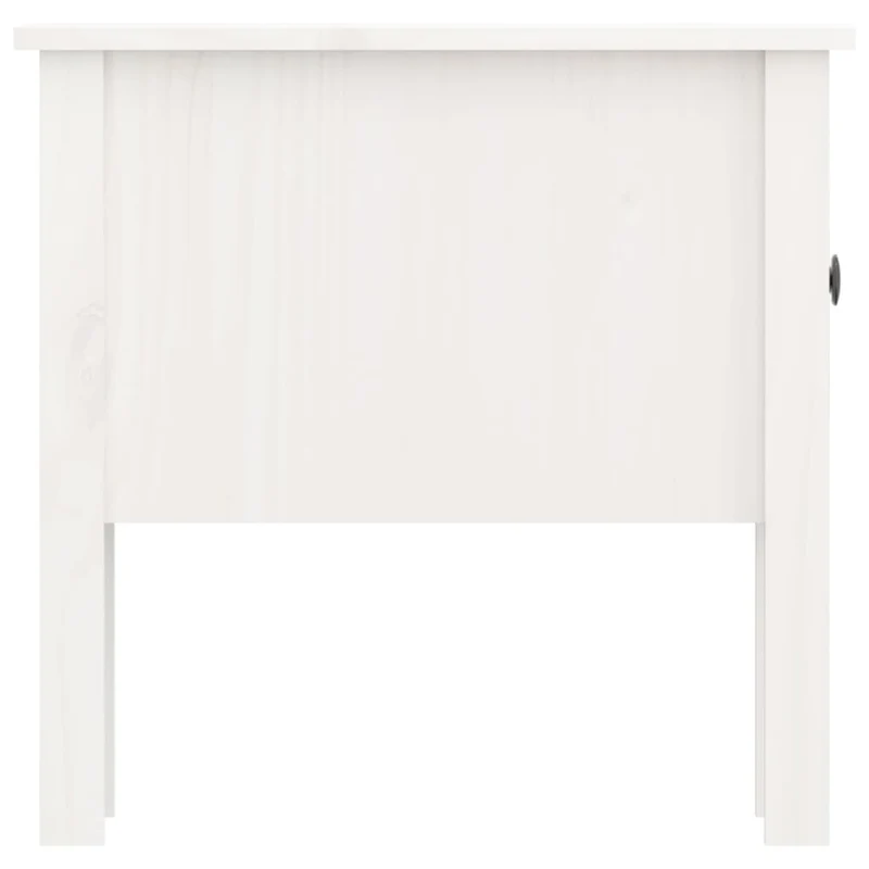 Lot de 2 tables de chevet avec tiroir 50 x 50 x 49 cm bois massif de pin blanc DEC032617