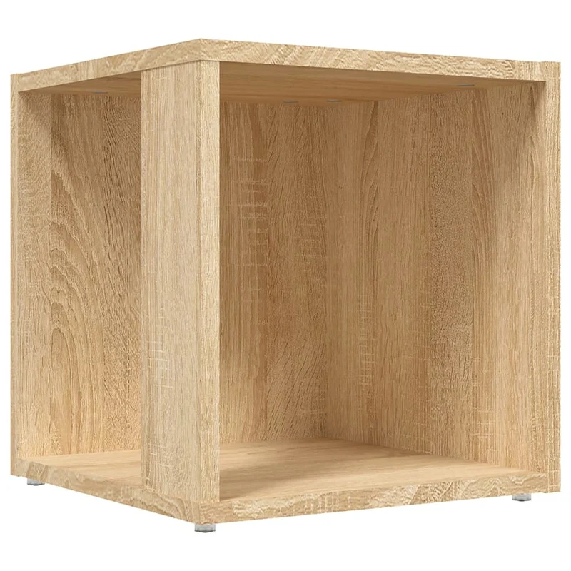 Table d'appoint support de plante meuble d'angle 33 x 33 x 34,5 cm aggloméré brun DEC032410