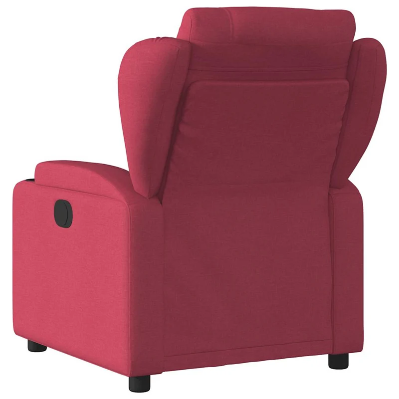 Fauteuil de relaxation TV fonction massage inclinable électrique en tissu rouge bordeaux DEC027249