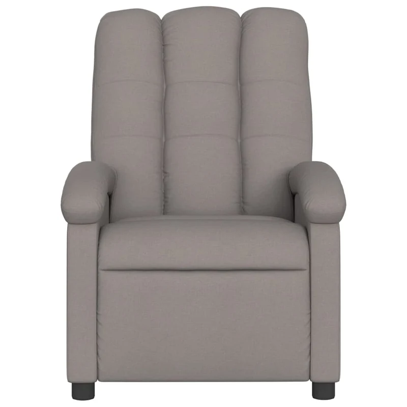 Fauteuil de relaxation TV fonction massage inclinable électrique 6 points de massage en tissu taupe DEC027271
