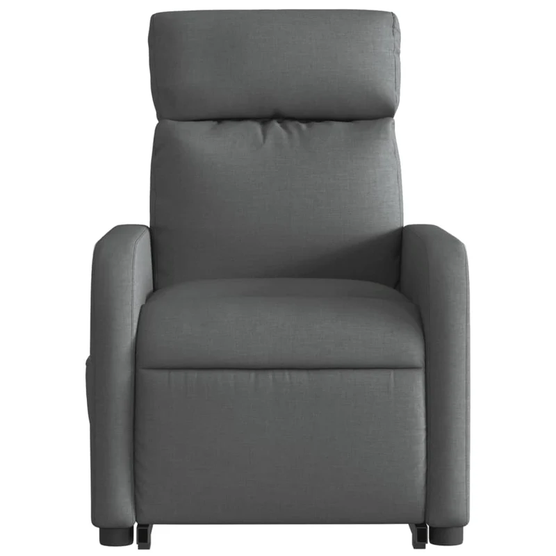 Fauteuil de relaxation TV fonction massage inclinable levage électrique en tissu gris foncé DEC026964