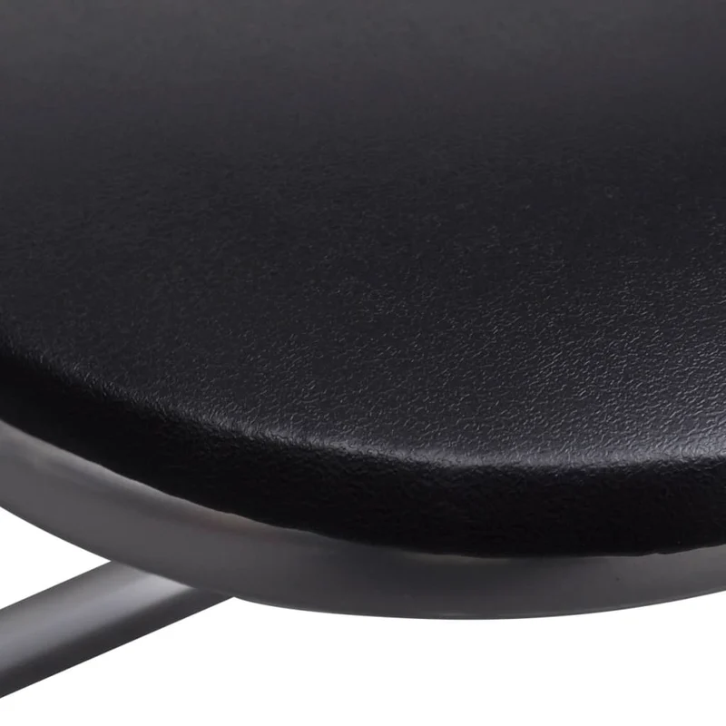 Lot de 6 chaises de cuisine bureau réunion pliables structure légère en PVC et acier noir DEC026290