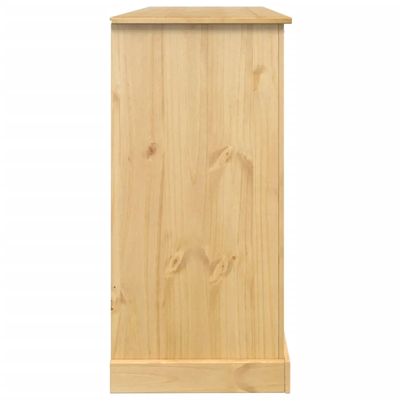 Armoire à vin design rustique avec compartiment de rangement 107,5 x 51 x 105,5 cm en bois de pin DEC024427