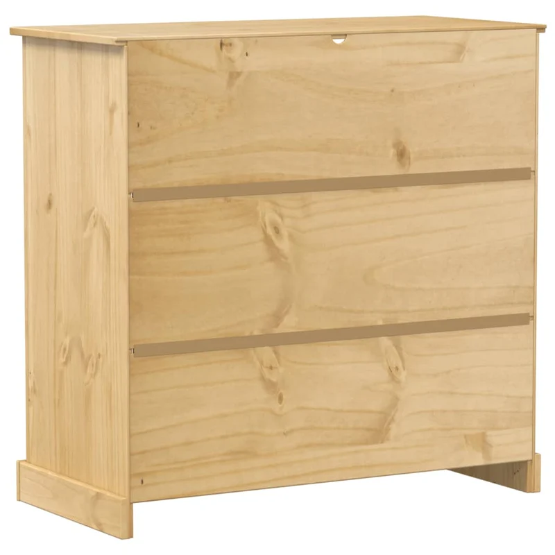 Armoire à vin design rustique avec compartiment de rangement 107,5 x 51 x 105,5 cm en bois de pin DEC024427