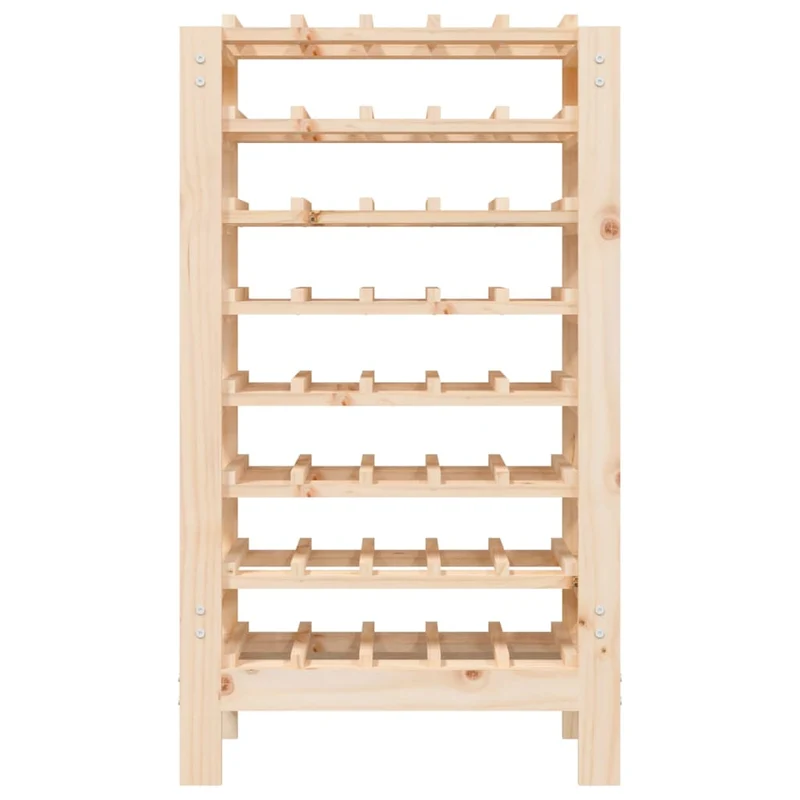 Casier range bouteilles étagère de rangement jusqu'à 40 bouteilles de vin 61,5 x 30 x 107,5 cm en bois de pin DEC024356