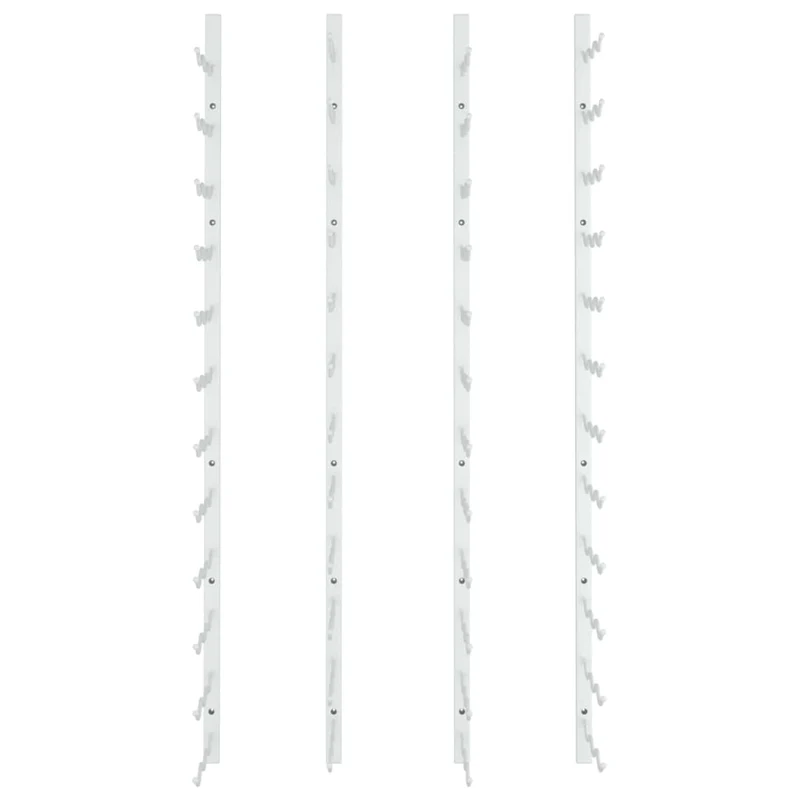Lot de 2 casiers range bouteilles étagère de rangement vin mural pour 36 bouteilles en fer blanc DEC024379