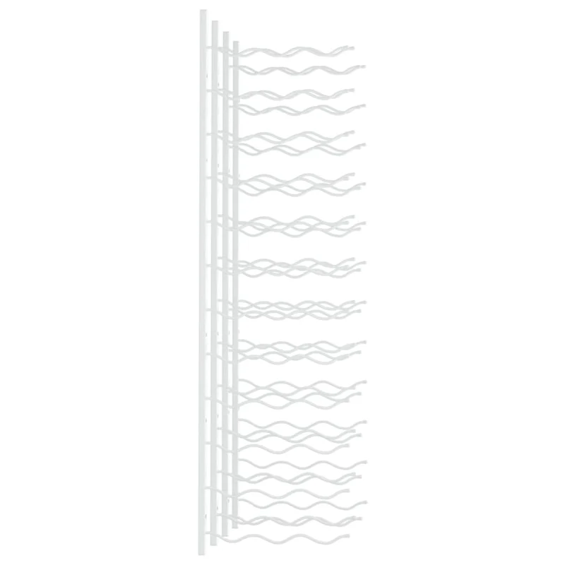 Lot de 2 casiers range bouteilles étagère de rangement vin mural pour 36 bouteilles en fer blanc DEC024379