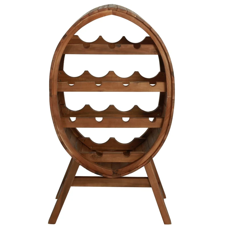 Casier range bouteilles étagère de rangement vin jusqu'à 13 bouteilles en bois d'acacia brun DEC024265