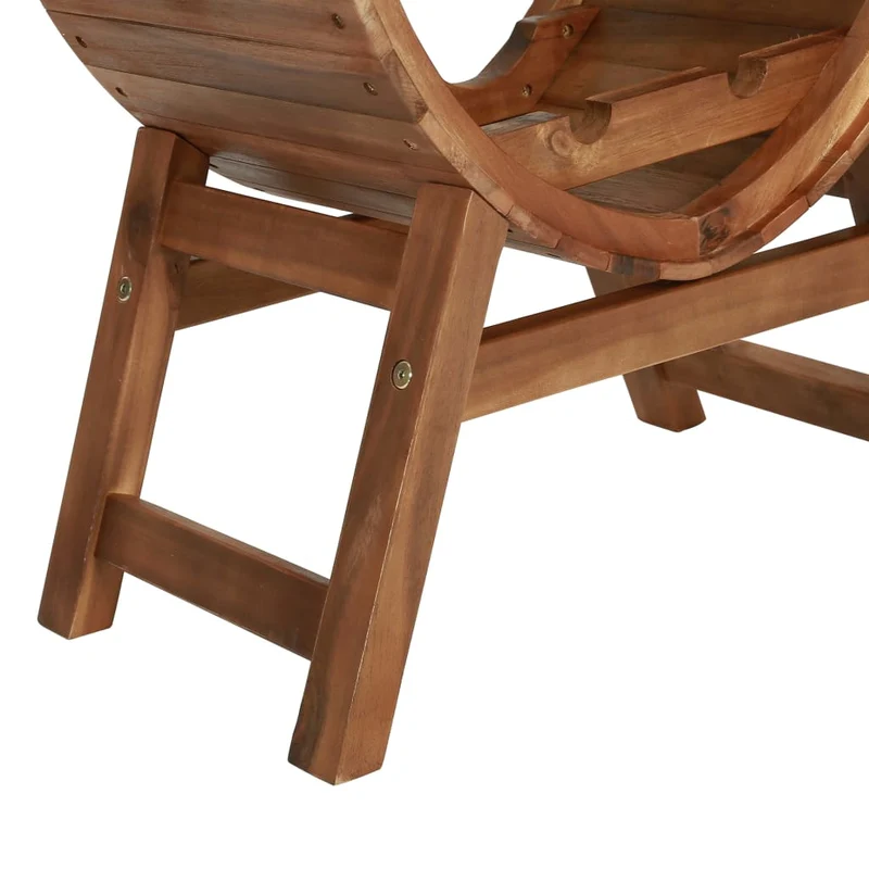 Casier range bouteilles étagère de rangement vin jusqu'à 13 bouteilles en bois d'acacia brun DEC024265