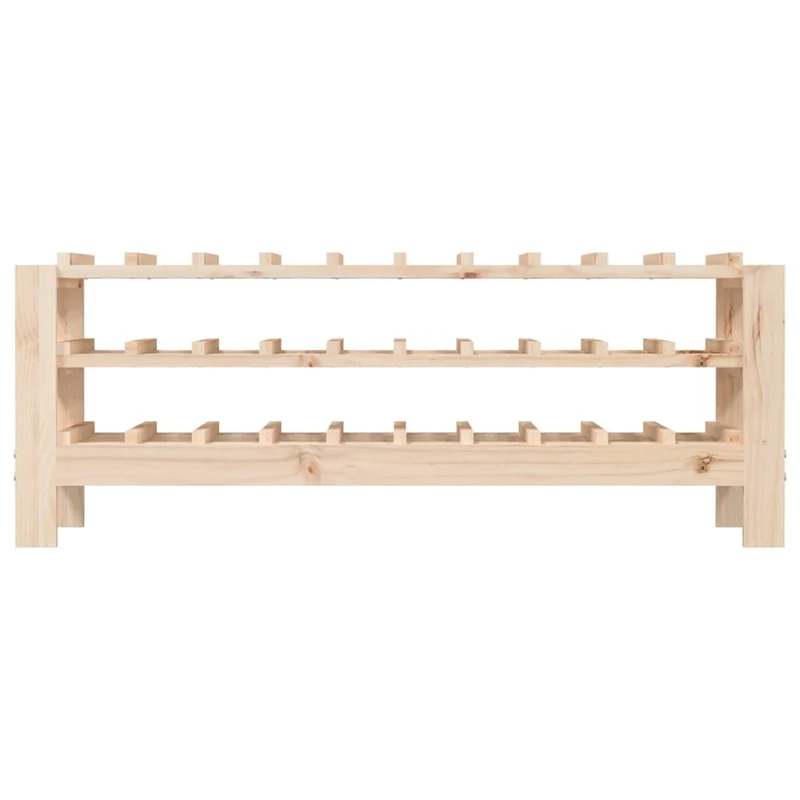 Casier range bouteilles étagère de rangement jusqu'à 30 bouteilles de vin 109,5 x 30 x 42 cm en bois de pin DEC024351