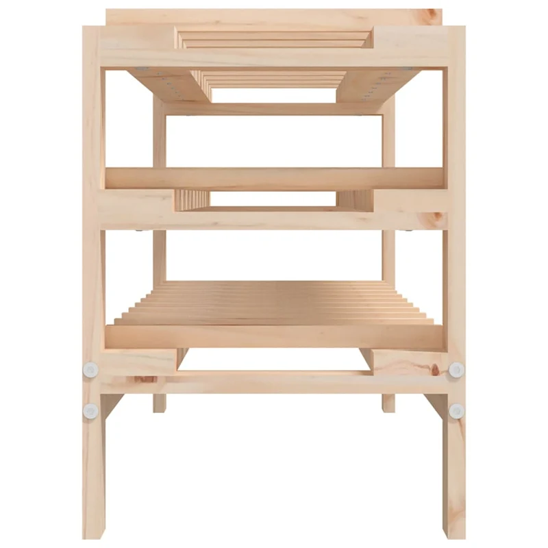 Casier range bouteilles étagère de rangement jusqu'à 30 bouteilles de vin 109,5 x 30 x 42 cm en bois de pin DEC024351