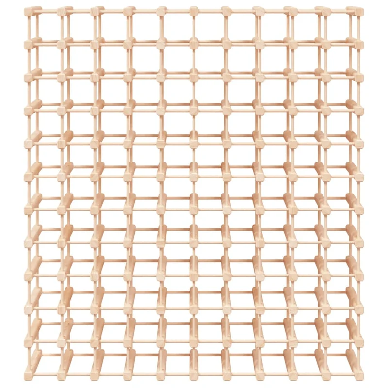 Casier range bouteilles étagère de rangement vin pour 120 bouteilles 112,5 x 23 x 123,5 cm en bois de pin DEC024394