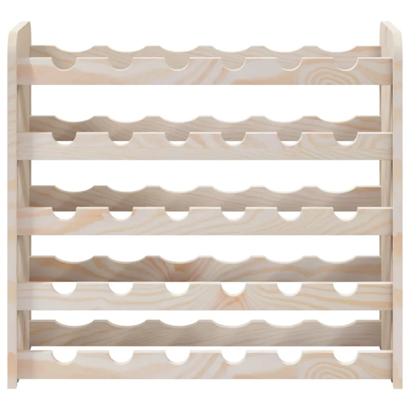 Casier range bouteilles étagère de rangement jusqu'à 30 bouteilles de vin 67,5 x 25 x 60 cm en bois de pin DEC024359