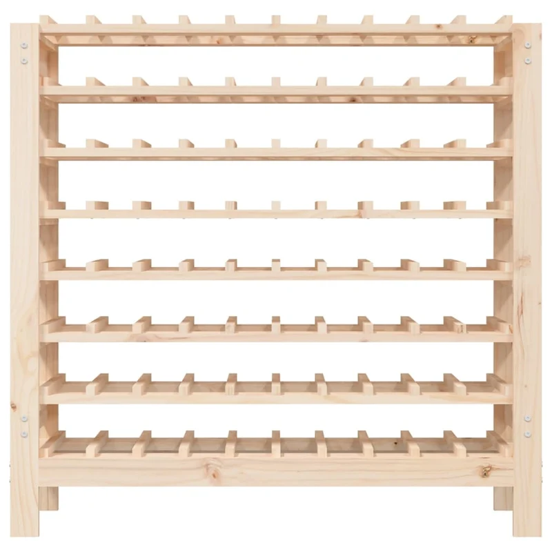 Casier range bouteilles étagère de rangement vin 109,5 x 30 x 107,5 cm bois de pin brun DEC024350