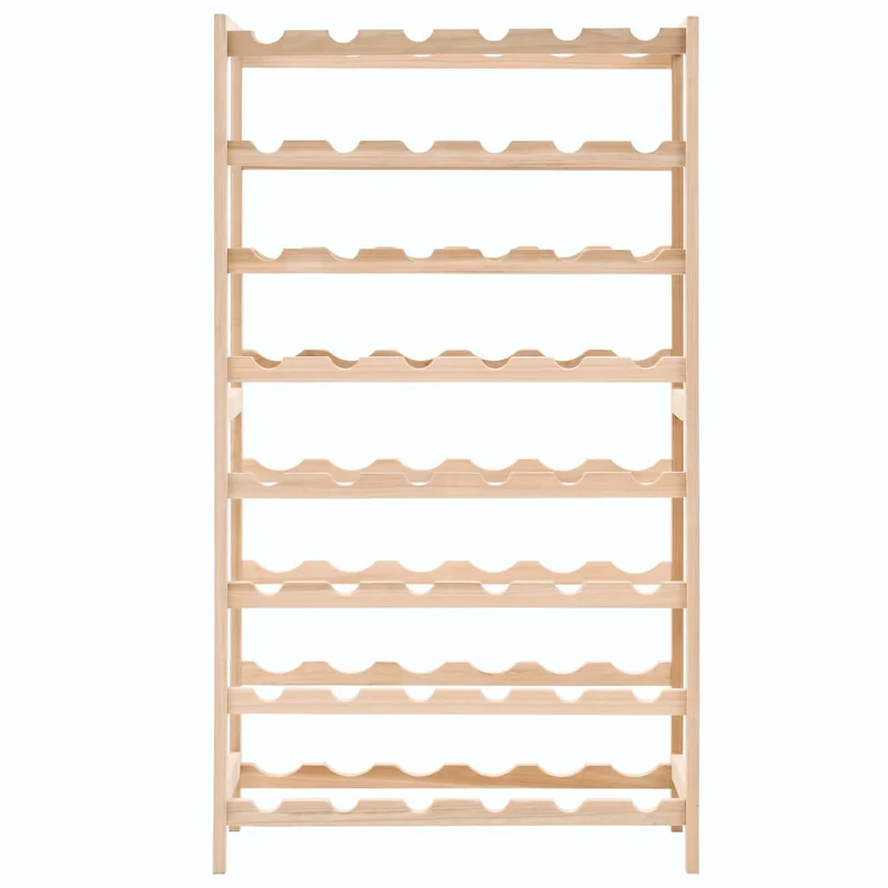 Casier range bouteilles étagère de rangement vin bois de cèdre 57,5 x 28 x 102 cm brun DEC024277