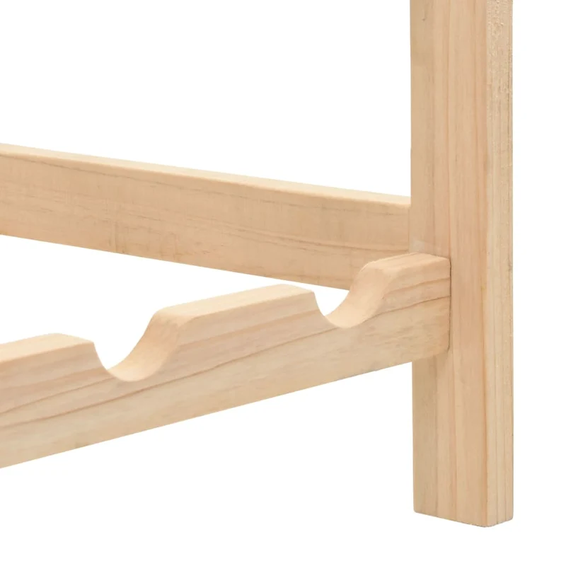 Casier range bouteilles étagère de rangement vin bois de cèdre 57,5 x 28 x 102 cm brun DEC024277