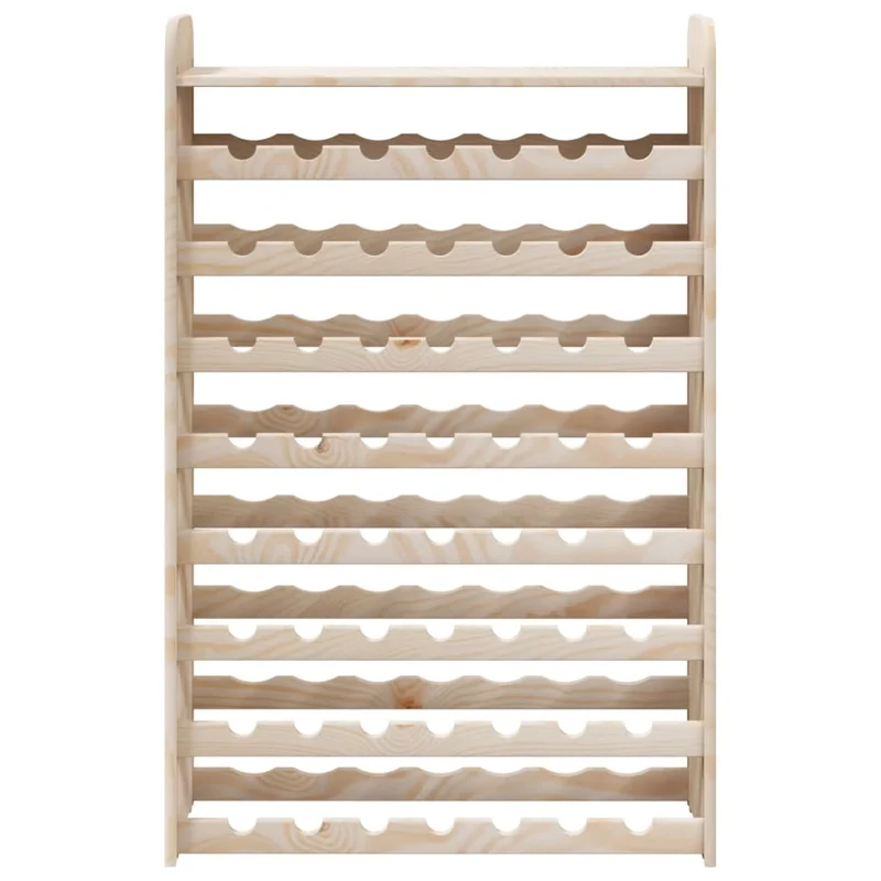 Casier range bouteilles étagère de rangement jusqu'à 56 bouteilles de vin en bois de pin DEC024365