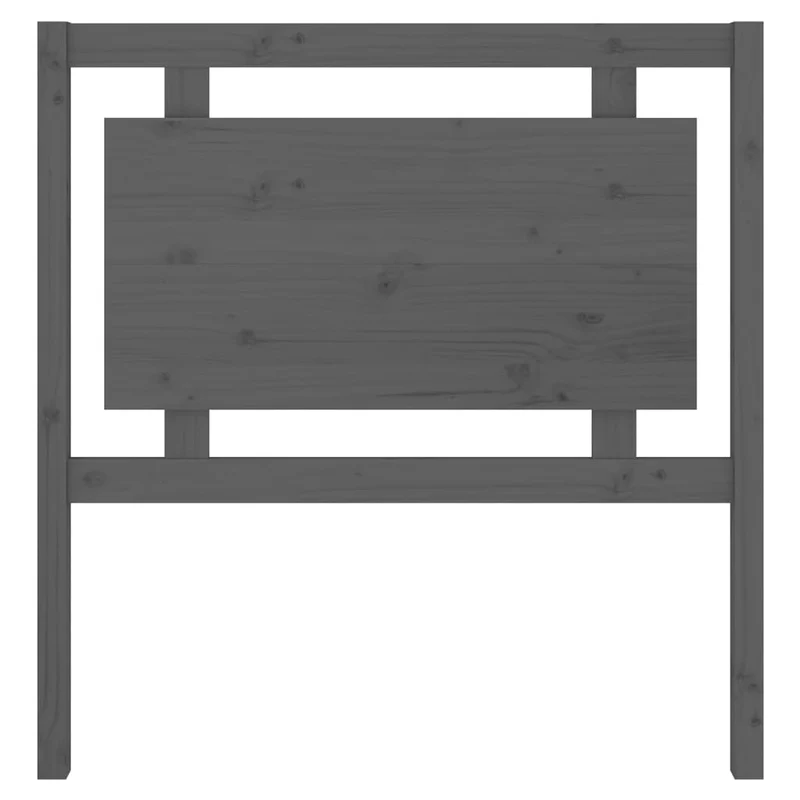 Tête de lit accessoire couchage chambre à coucher meuble 95,5 x 4 x 100 cm bois de pin gris TDL0203267