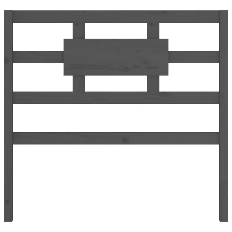 Tête de lit accessoire couchage chambre à coucher meuble 95,5 x 4 x 100 cm bois de pin gris TDL0203261