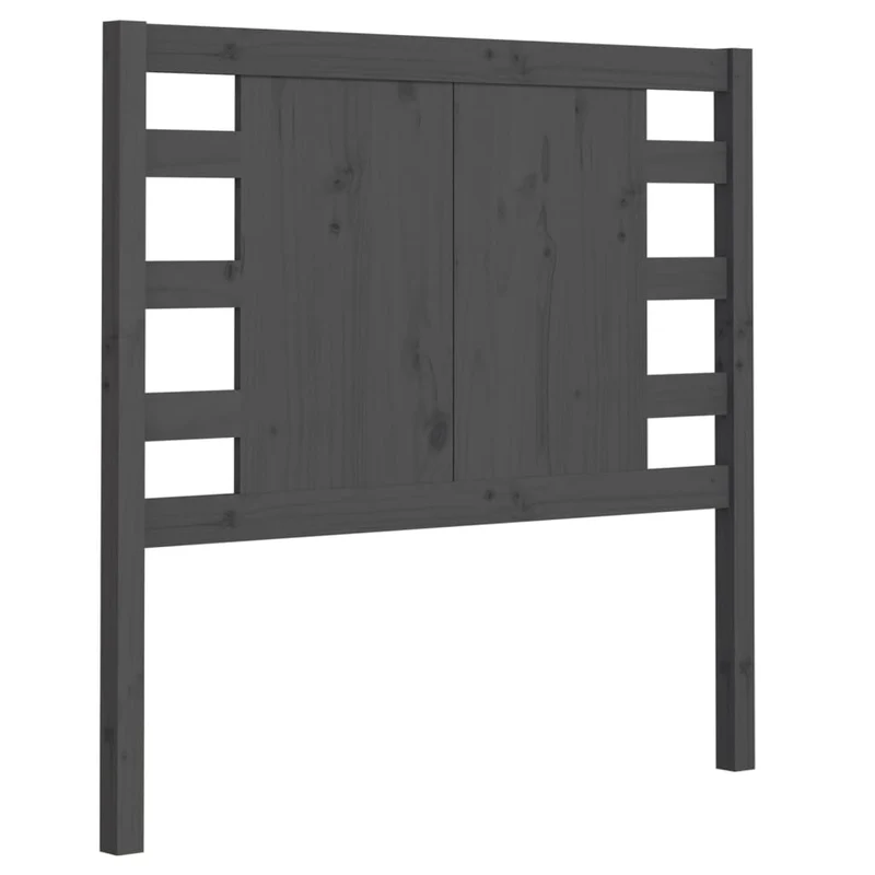 Tête de lit accessoire couchage chambre à coucher meuble 96 x 4 x 100 cm bois de pin gris TDL0203247