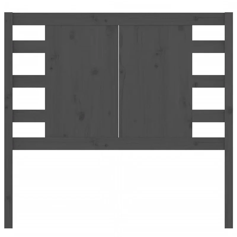 Tête de lit accessoire couchage chambre à coucher meuble 96 x 4 x 100 cm bois de pin gris TDL0203247