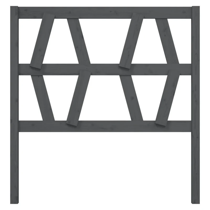 Tête de lit accessoire couchage chambre à coucher meuble 96 x 4 x 100 cm bois de pin gris TDL0203245
