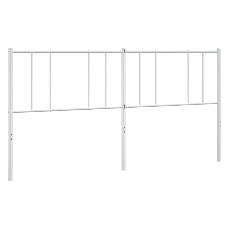 Tête de lit accessoire couchage chambre à coucher meuble 200 cm métal blanc TDL0202464
