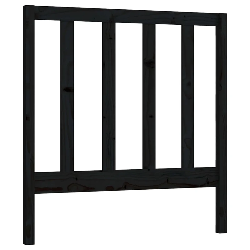 Tête de lit accessoire couchage chambre à coucher meuble 95 x 4 x 100 cm bois de pin noir TDL0202053
