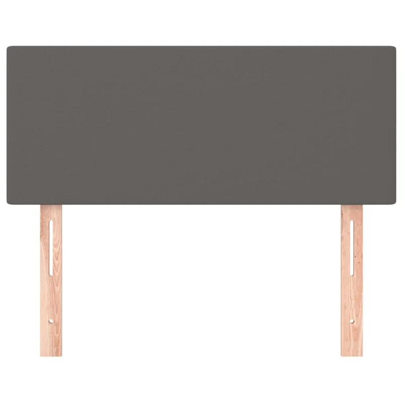 Tête de lit accessoire couchage chambre à coucher meuble 100 x 5 x 78/88 cm synthétique gris TDL0203554