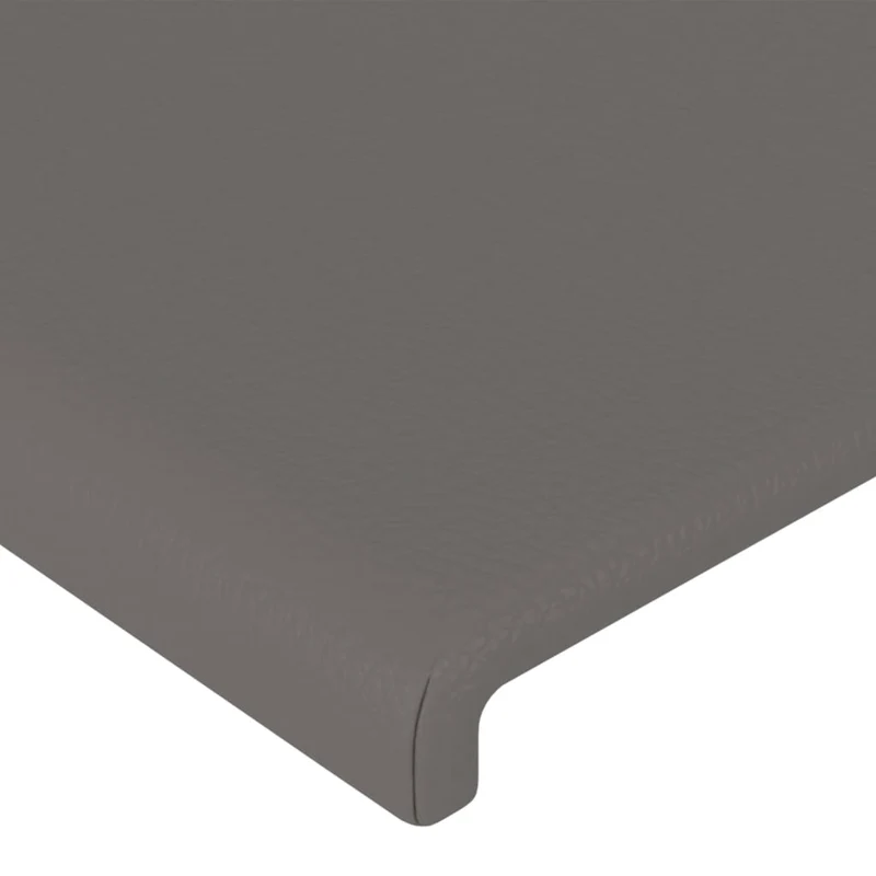 Tête de lit accessoire couchage chambre à coucher meuble 100 x 5 x 78/88 cm synthétique gris TDL0203554