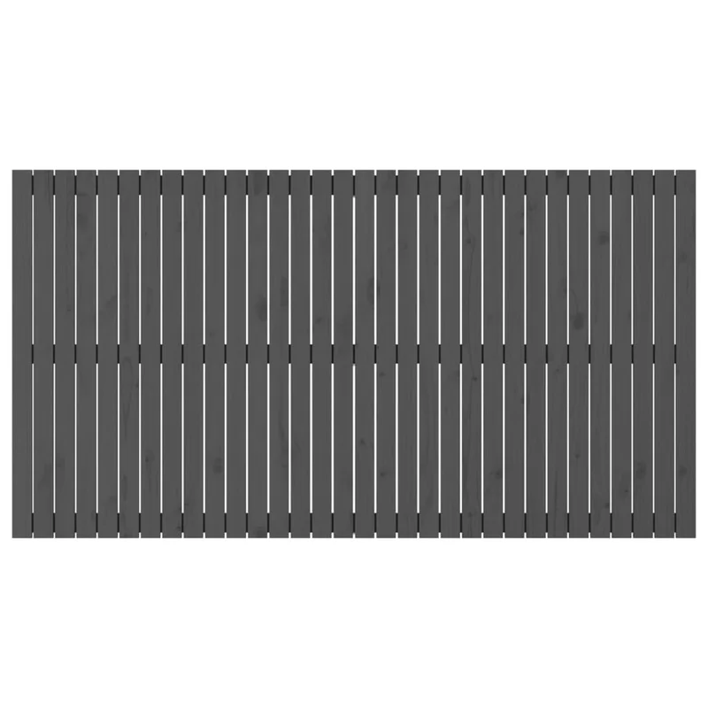 Tête de lit accessoire couchage chambre à coucher meuble murale style palette 204 x 3 x 110 cm bois massif gris TDL0202632
