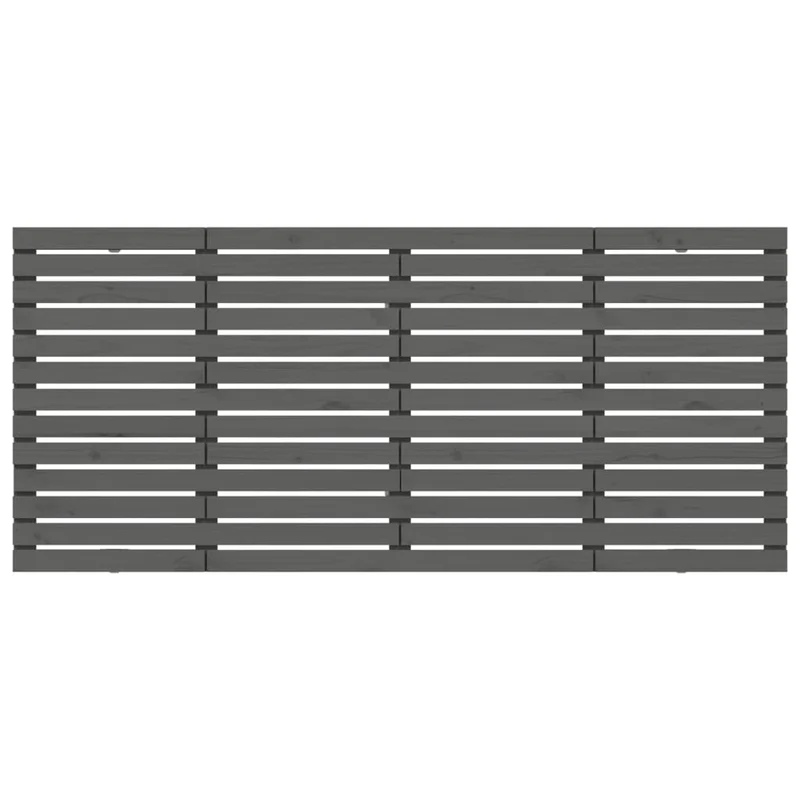 Tête de lit accessoire couchage chambre à coucher meuble murale style palette 206 x 3 x 91,5 cm bois massif gris TDL0202627