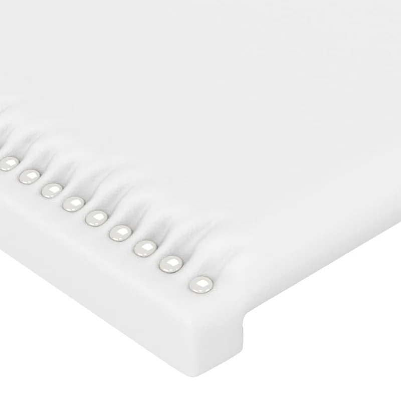 Tête de lit accessoire couchage chambre à coucher meuble à LED 100 x 5 x 78/88 cm synthétique blanc TDL0201952