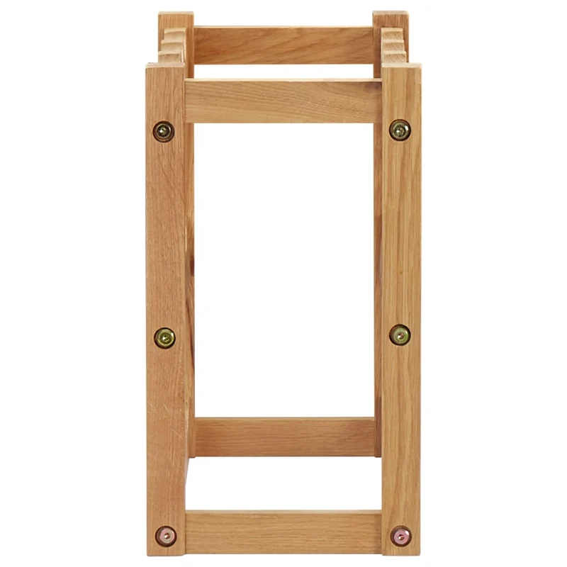 Casier range bouteilles étagère de rangement vin 12 bouteilles 47 x 21 x 36 cm bois de chêne brun DEC024262